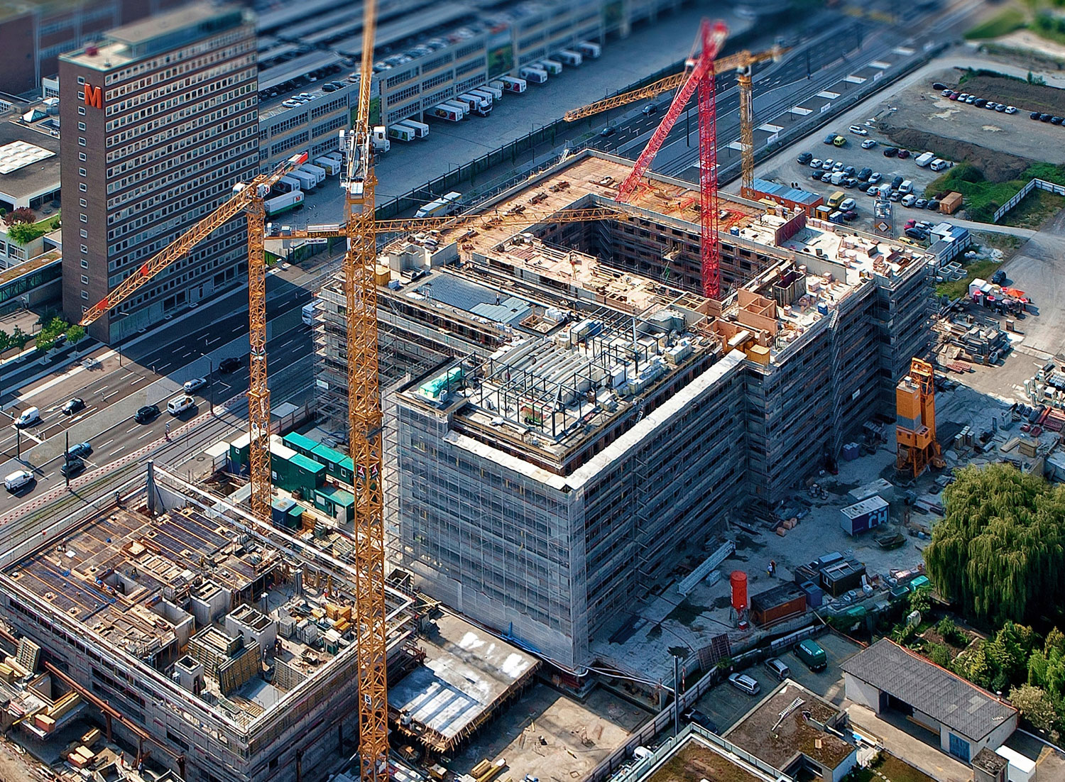 overview of construction site